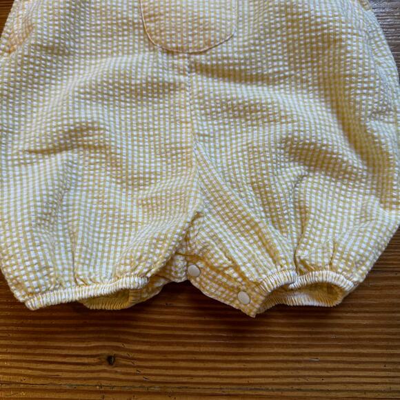 Talbots Kids vintage yellow white striped chick spring one piece SIZE 6M - Picture 4 of 5